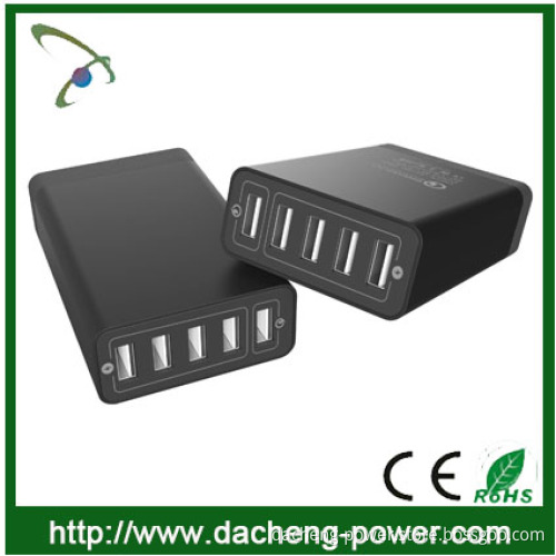 Quick Charge 2.0 5 Port usb charger 5V 8A for mobile phone tablet MP3